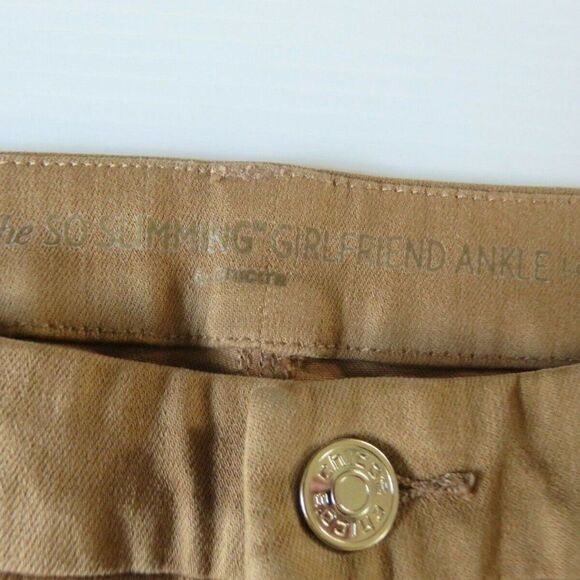 Chico's So Slimming Girlfriend Ankle Jeans Brown Pants Stretchy Women's Size 0/4 - Picture 3 of 8